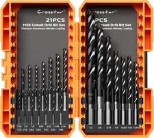 M35 Cobalt Drill Bit Set for Hardened Metal & Stainless Steel