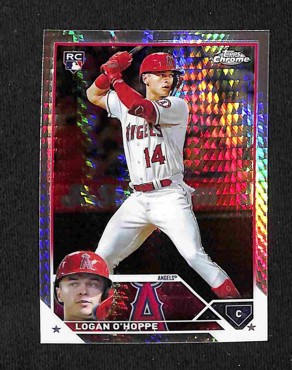 2023 Topps Chrome - Logan O'Hoppe #188 Prism Refractor (RC)