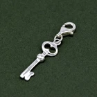 Genuine 925 Sterling Silver 19mm Key Charm