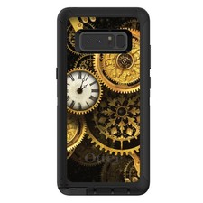 OtterBox Defender for Galaxy Note Choose Model Clocks Clockwork Gold