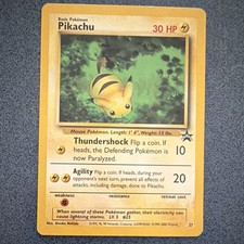 Pokémon Pikachu Promo #27 Basic 30 HP Wizards of the Coast Vintage Card English