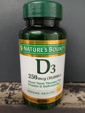 Nature's Bounty D3, Ultra Strength 72 Rapid Release Softgels Ex 01/2027