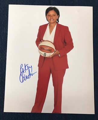 Pokey Chatman Signed 8 X 10 Photo Basketball  Autographed WNBA Fever Coach