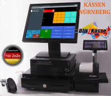 15" HANDEL-Kasse ScannerKasse für SUPERMARKT LOTTO KIOSK LADEN mit Mietlizenz