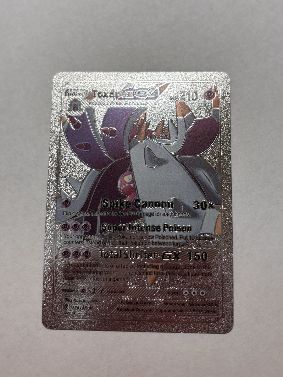 Silver Foil Display Card Toxapex GX 210HP Fan Art Card NM/M | eBay