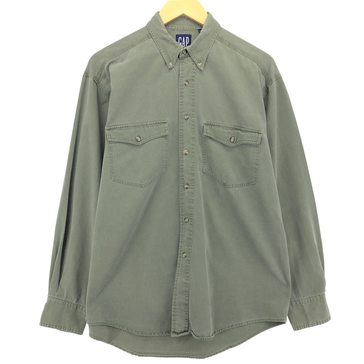 90'S GAP Old Gap Long Sleeve Button Down Work Shirt Men's M