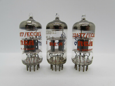 7” A1BEATS REBuke Tudo De Voce LOT OF THREE EI YUGOSLAVIA MADE 12AT7 ECC81 VACUUM TUBES RCA