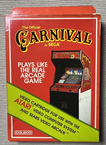 RARE CARTOUCHE &CARNIVAL, notice"/SEGA,1983,COLECOVISION/CBS époque
