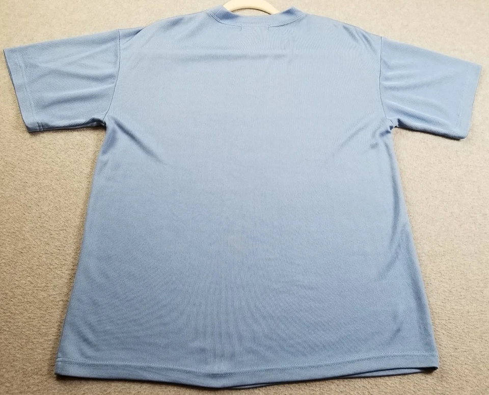 Camiseta Montique Monologue Para Hombre Grande L Azul Mangas Cortas Crew Elastizada Slinky Foto 4 de 4