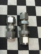 Lot Of 2, Swagelok Union Bulkhead 3/8" SS-600-6  SS-600-61, Shipsameday ZJ13