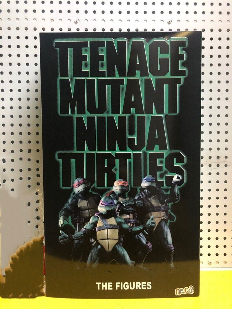 Pack NECA TMNT SDCC 2018 – 4 Tortues Ninja Film 1990, 1:10, Comme Neuf