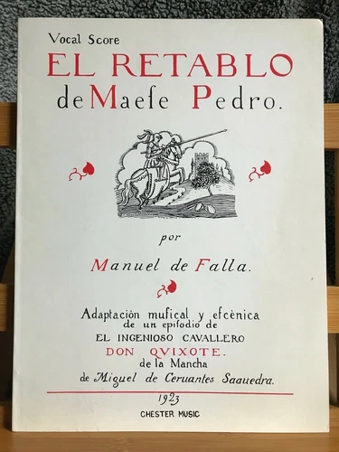 Manuel de Falla Le Retable de Maître Pierre Sheet Music Vocal Piano Ed. Chester