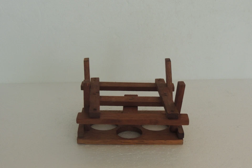  户外野餐桌可容纳 4 茶灯蜡烛手工制作 6.5 x 4.1/4 顶部 4 W — 第 4/4 张图片