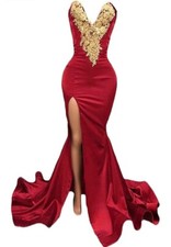 Red/Gold Prom Dress