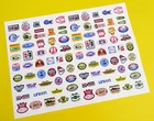 RC 18th 1/18 SCALE HOT ROD DRAGSTER RAT rod stickers decals HPI mini xray Losi