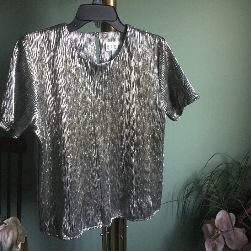 Ladies Gold Lame Blouse By Elena - Size S - NWOT