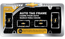 New Chroma Graphic Licensed Reversible Logo Metal License Frame Chevy Chevrolet