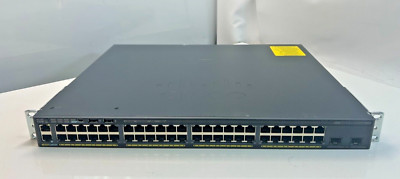 Cisco WS-C2960X-48FPD-L V08 48-Port Gigabit PoE+ Ethernet C2960X-Stack - Tested