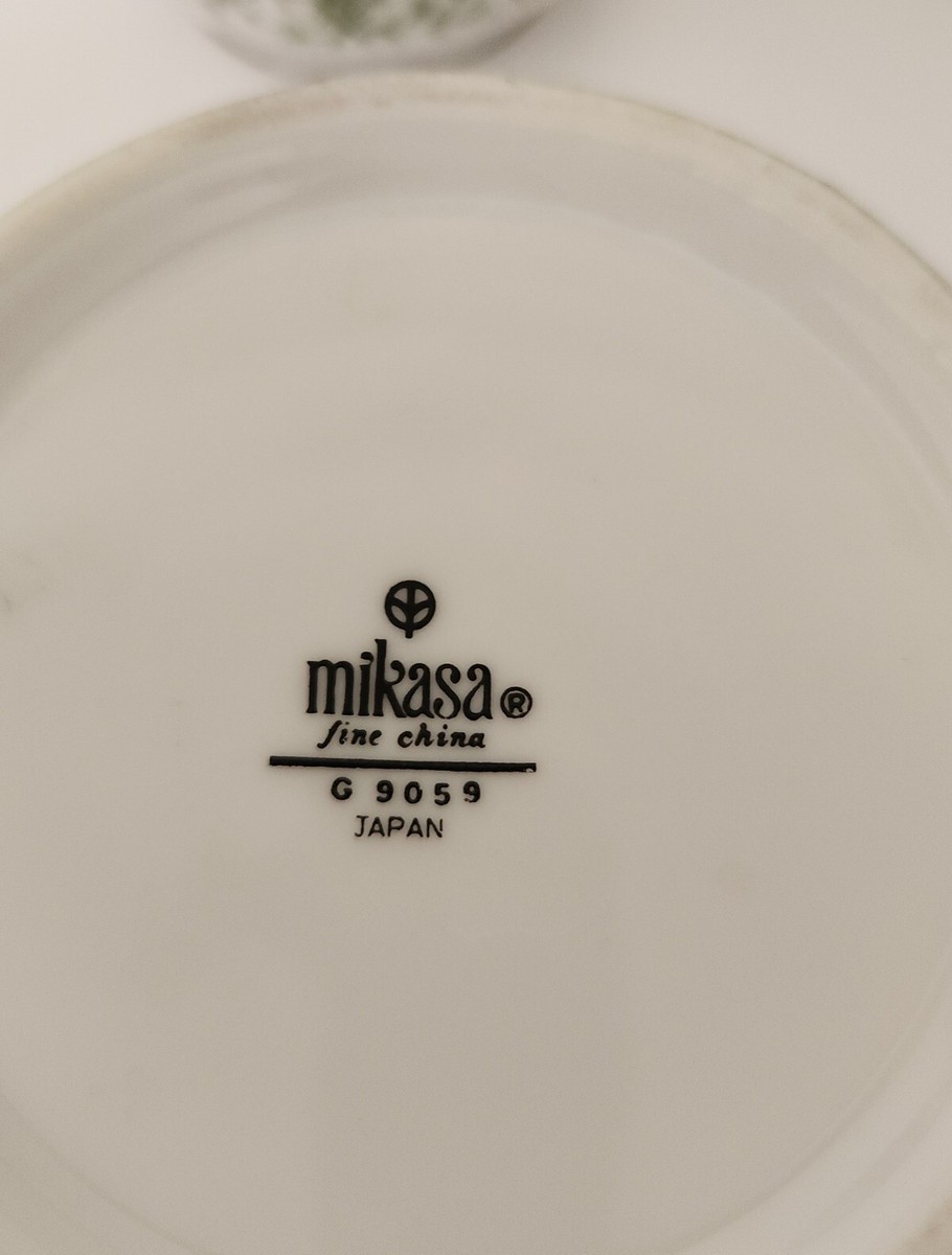 Mikasa Fine China Montclair Tea Set G9059 7pc Set Green Floral