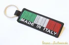 "Made in Italy" Keyring - Italia Italy Piaggio Patch Vespa Barcode