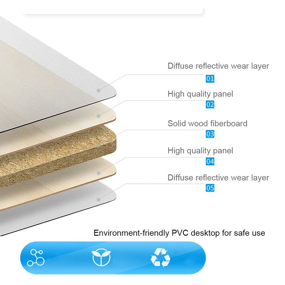 Kids Desk and Chair Set for Ages 3-15, Height Adjustable Children's Study Table - Image 2 of 4