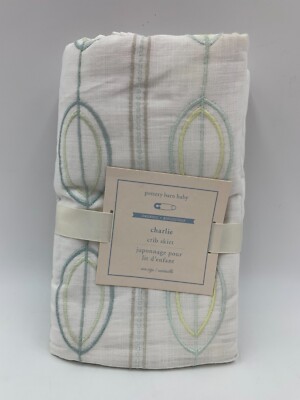 Pottery Barn Kids Baby Organic Charlie Crib Skirt White One Size #H752 ...