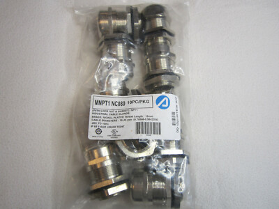 AlphaWire MNPT1/2 NC080 Kabelverschraubung mit Gegenmutter 1/2'' NPT   1947