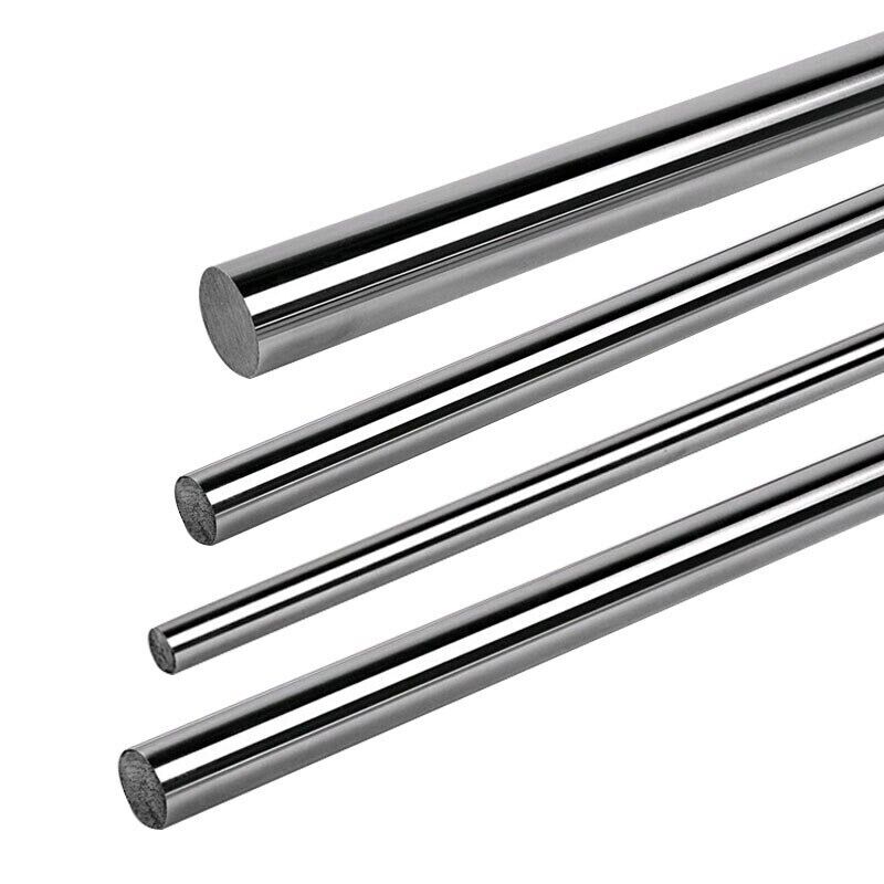 304 Stainless Steel Round Rod Bar Ground Stock Linear 500mm Length 2.5-25mm  Dia.