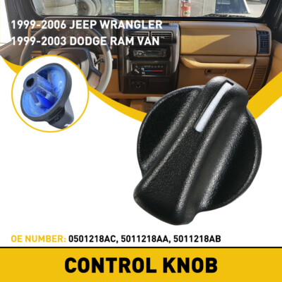For 1999-2006 Jeep Wrangler AC Heater Climate Control Worn Button Repair Knob US