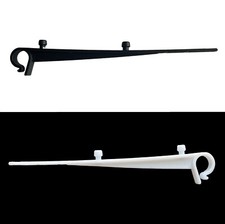 UNIVERSAL GUTTER BRUSH CLIPS / LEAF GUARD CLIPS - 20pk WHITE or BLACK