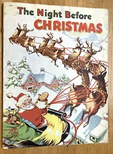 THE NIGHT BEFORE CHRISTMAS-1941-SAALFIELD #2359-ETHL HAYS ILLUSTRATOR-NEAT-CLEAN
