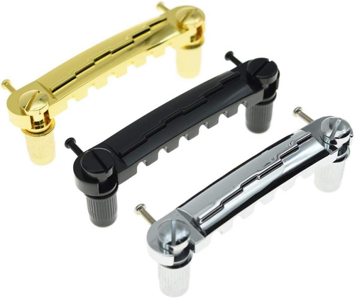 Chrome Electric Guitar Wrap around Bridge Tailpiece for Les Paul LP Junior - Picture 7 of 12