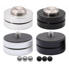 46mm Aluminum Speaker Spike Pad Damping Steel Ceramics Ball Isolation Stand Feet