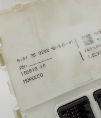 12-16 BMW F30 328i Front Electronic Control Module OEM 9292946 for  