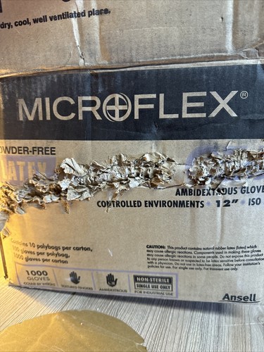 Microflex CE5-512-XL Ambidextrous Latex Gloves 12" ISO5 size XL Extra large - Picture 7 of 7