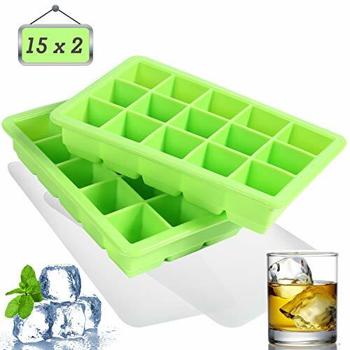 LessMo 3cm Ice Cube Tray, Stampo per Gelato in Silicone da 2 Pezzi con (j4n)