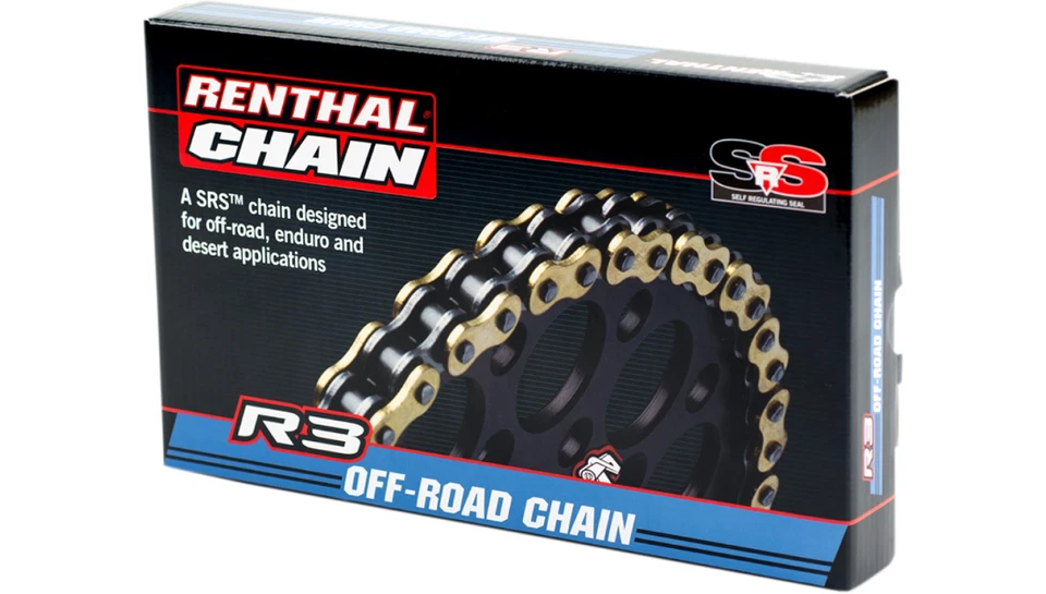 Renthal SRS 520 Dirt 自行车链条 R3-3 120 Links CRF KX YZ SXF SX 越野甜点 — 第 2/2 张图片