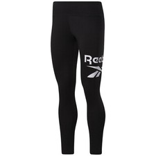 Womens Ladies Reebok Leggings Bottoms Workout Running Fitness Gym Pants - Black