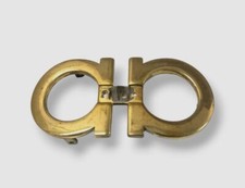 Salvatore Ferragamo Men's Gold Gancini Buckle Belt Buckle Only 