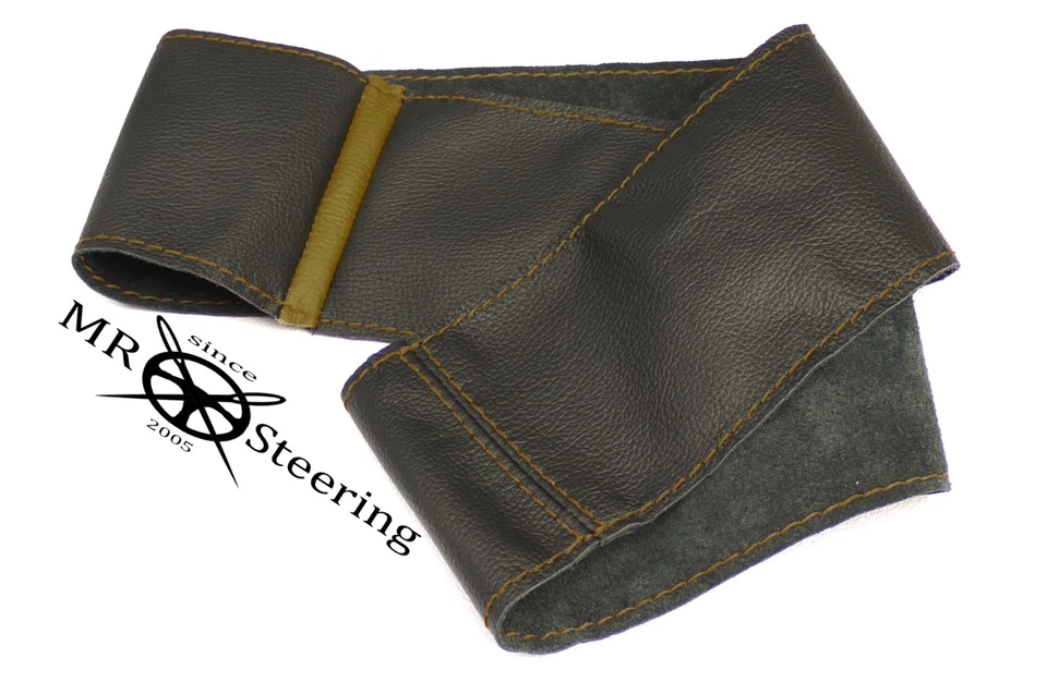 Für Opel Vectra C 2002-2008 Echt Leder Lenkrad Abdeckung + Braune Riemen - Bild 4 von 4