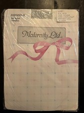 Vintage Maternity Ltd. Daysheer Sandalfoot Pantyhose size Medium Gray NEW NOS