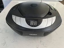 JENSEN CD-475 Portable Stereo Black Top Loading CD Player User Manual Working