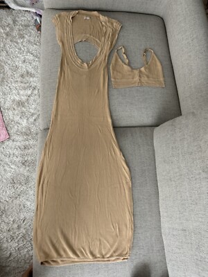 free people knit maxi dress Set Bra Small Layered_Dress