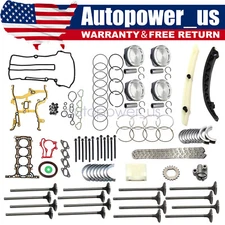 Engine Rebuild - Gasket Piston Bearing Timing Chain Kit Fit Buick Chevrolet 1.4L