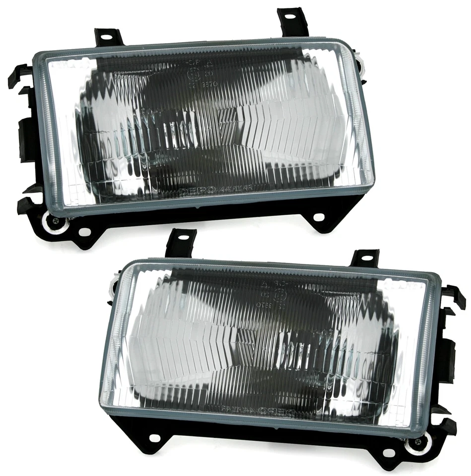 Scheinwerfer Set mit Blinker für VW T4 90-03 links rechts in Schwarz H4 Satz - Bild 2 von 4