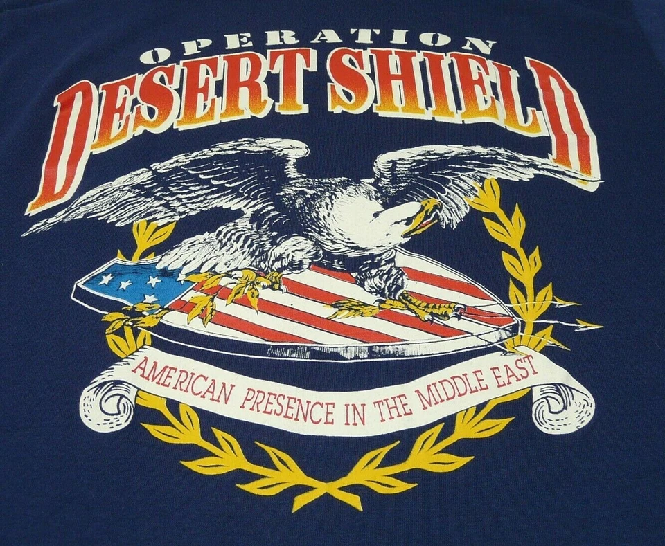 Camiseta Operación Escudo Desierto Presencia Americana en Oriente Medio Talla Mediana Foto 4 de 4