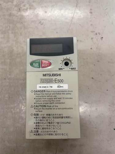 Mitsubishi FR-E520-0.75K inverter FREQROL Output 3phases 200-240v Japan Used