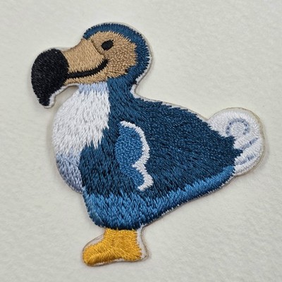 Dodo Vogel bestickt Aufnäher Bügelbild Aufkleben Motiv Kleidung Stickerei Applikation
