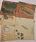 DP9 Heavy Gear Terrain Hex Maps 15 assorted Desert Woodland