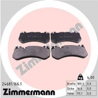 Zimmermann BremsbelÄGe MERCEDES-BENZ AMG C-KLASSE CLS E-KLASSE W212 S212 GLE SL